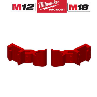 Milwaukee Packout M18 und M12 DUAL AKKU Schiene Seitenhalterung Halter