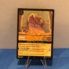 Disney Lorcana Hades King of Olympus Cold Foil Card 5/204 the First Chapter Rare