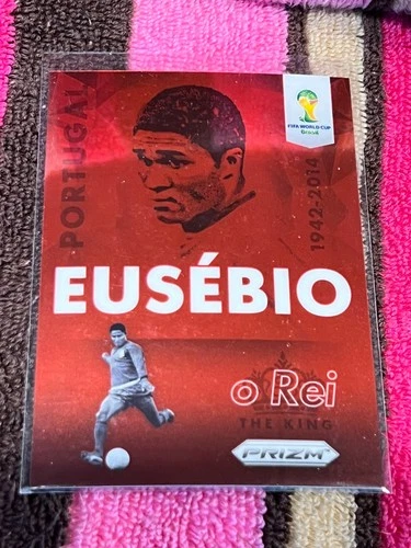 2014 PANINI PRIZM SOCCER WORLD CUP BRASIL FIFA TRIBUTE #T-EUS EUSEBIO "PORTUGAL"