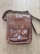 Borsa a tracolla Rowallan in pelle marrone uomo donna fatta a mano pelle fine