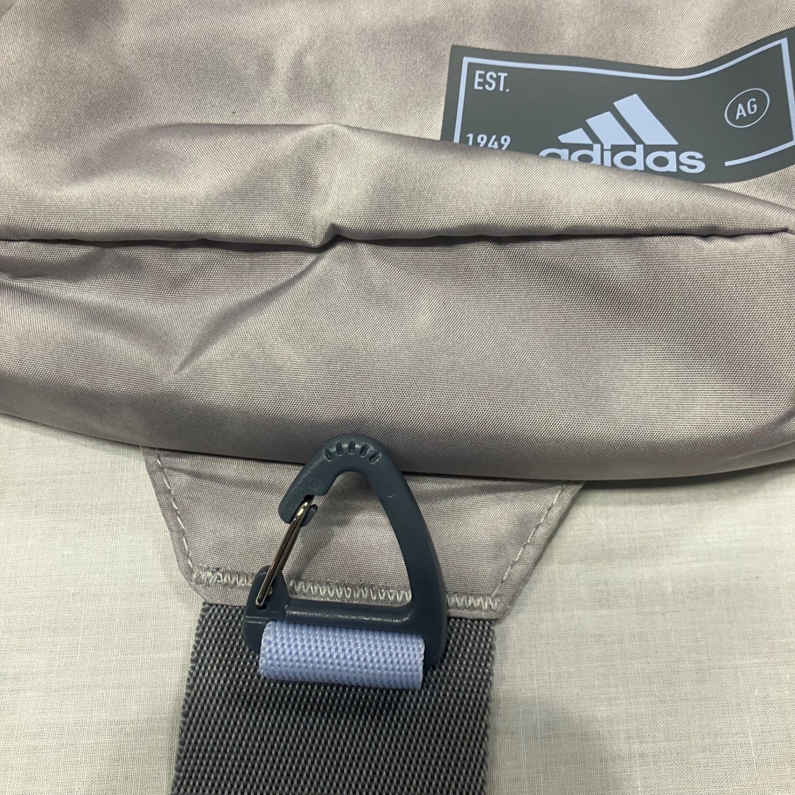 Adidas Essentials 2 Sling Crossbody Bag Stone Wash Grey Blue NEW NWT Compact thumbnail 12