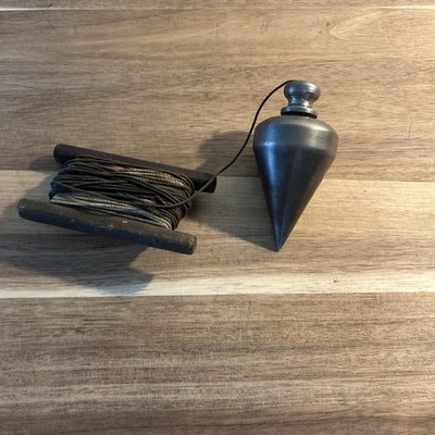 Vtg Plumb Bob 22 Oz. 4'' Tall W/ String.Unmarked