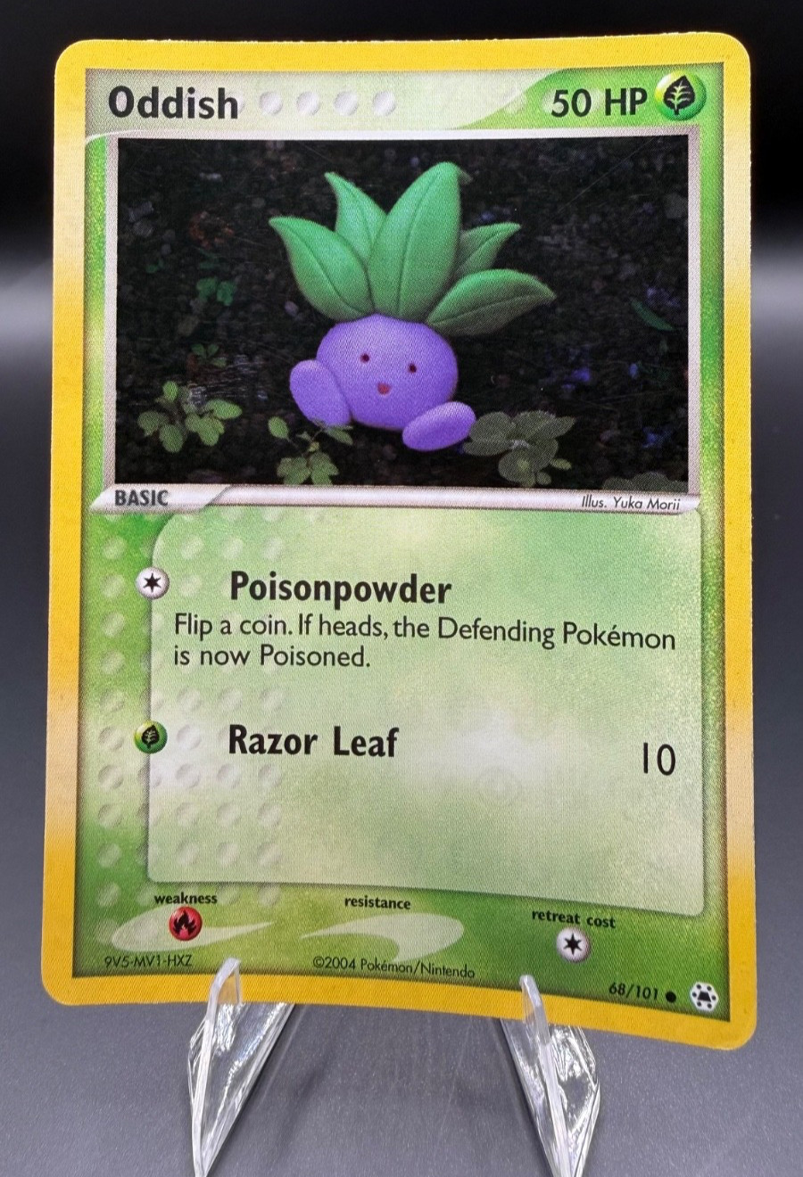 Pokémon TCG- Oddish 68/101 Hidden Legends 2004, Reverse Holo Common