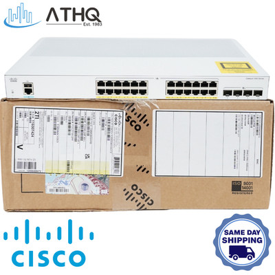 Cisco Catalyst C1000-24P-4X-L 24x Gigabit PoE+ Managed Switch 4x 10G SFP+ NEW