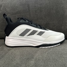 Adidas Ownthegame 3.0 Men 13 White Black Basketball Shoe Athletic Sneaker IF4565