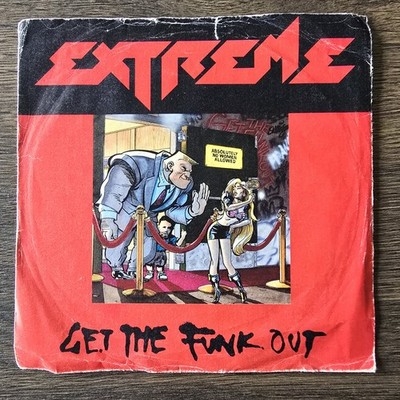 Extreme   Get The Funk Out 7'' single vinyl record 7'' 1990  (AM 737) EX-/VG (3008