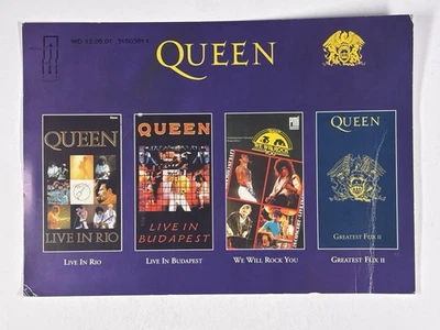 Queen Freddie Mercury Postcard Live IN Rio Original Promotionnel Environ 1990s - Photo 1/4