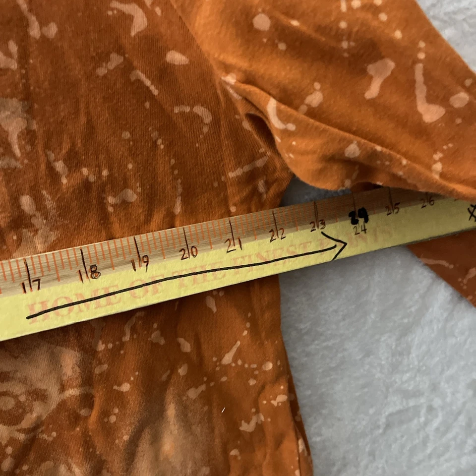 Blusa Top Mujer Dressbarn Naranja Plus 1X Cuentas Geométricas Manga Larga Algodón Foto 4 de 4