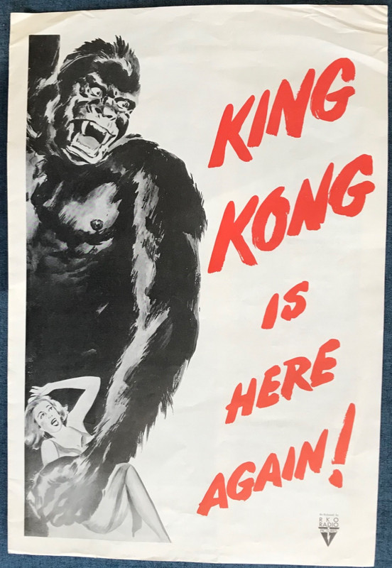 Original 1956 KING KONG re-release  movie pressbook - 8 pages, complete.