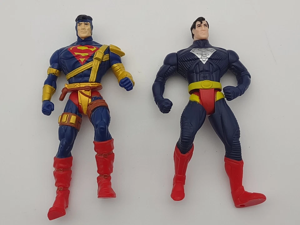 Lote de 7 figuras Kenner años 90 DC 3 vehículos batmisil motociclista callejero cazador presa juguete Foto 4 de 4