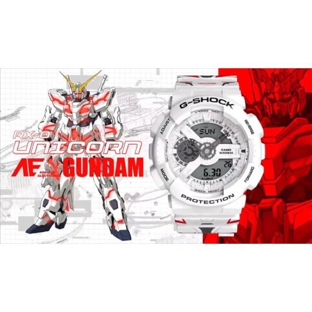 あ*こ様 UNICORN 2012限定G-SHOCK 極美品　電池交渉済みEBI G Shock GA-110MW-1 RX-0 Unicorn Gundam | eBay