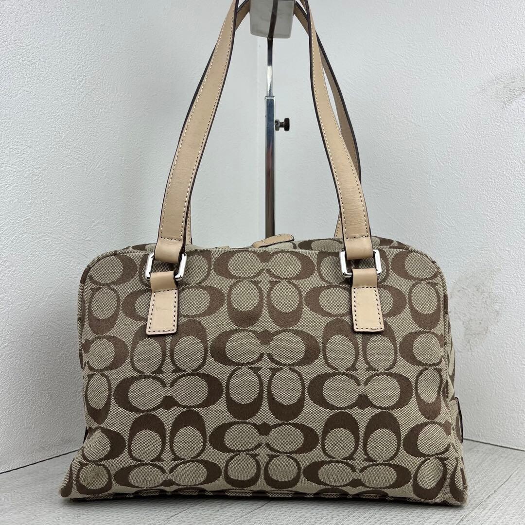 Coach Signature Canvas Mini Boston Bag Soho 6846 Beig… - Gem