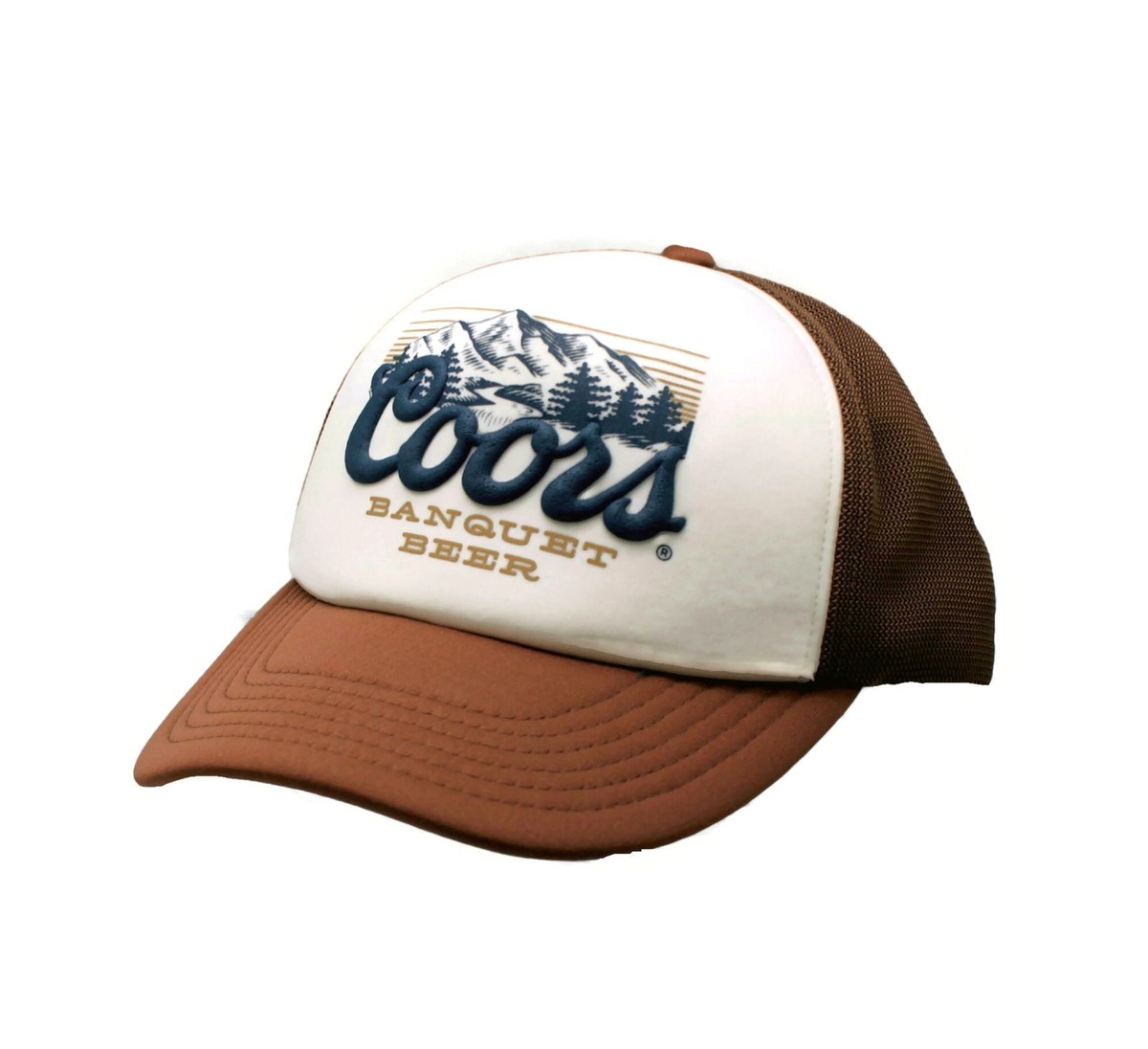 Coors Banquet Beer Logo Adjustable Hat - Khaki/Beige, One Size Fits Most