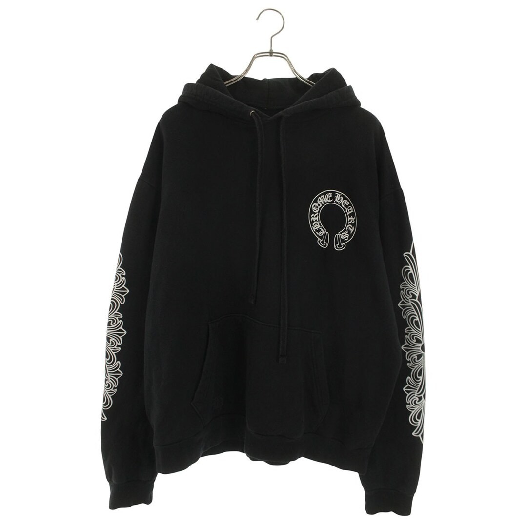 Chrome Hearts SWTSHRT PLV Sleeve Floral Back Horseshoe Print Hoodie Men's L Used thumbnail 2