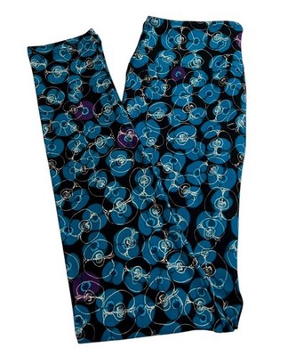 LuLaRoe Leggings OS One Size FALL Food BLACK Fruit APPLE Orchard School Teacher