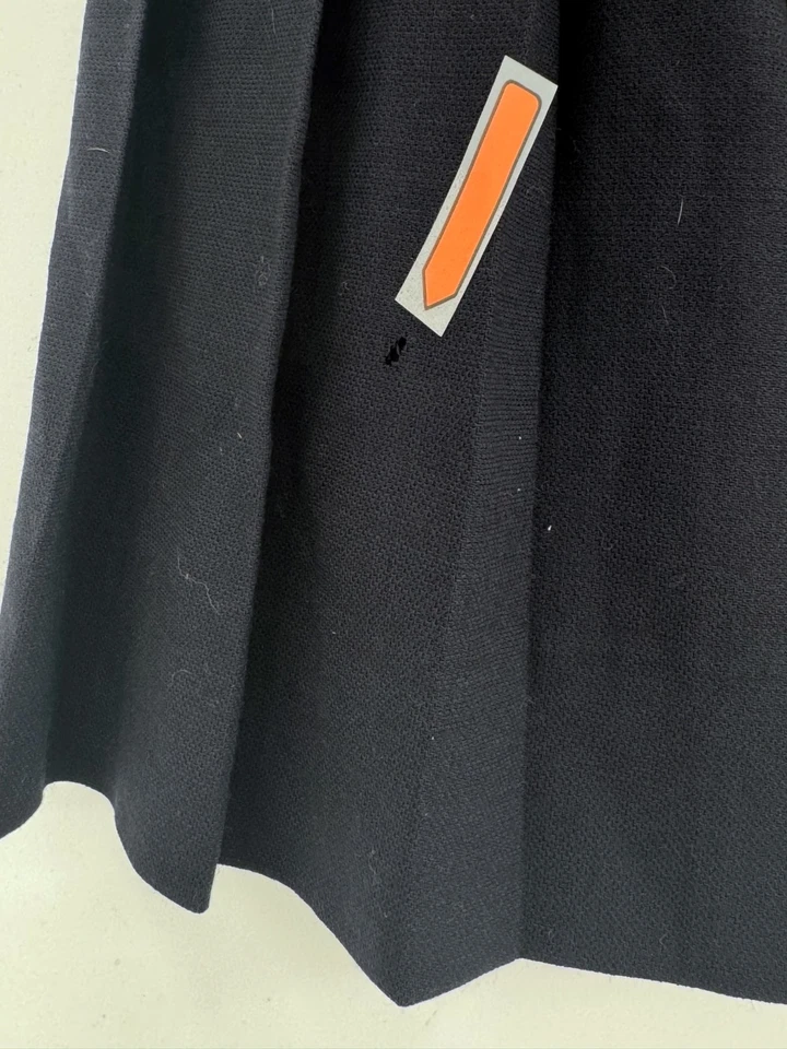 Falda Escada Negra Forrada de Lana Plisada Envolvente Línea A Talla 36 EE. UU. S Foto 3 de 4