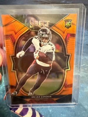 2022 Panini Select Concourse Orange #35 Drake London RC 11/49 Falcons
