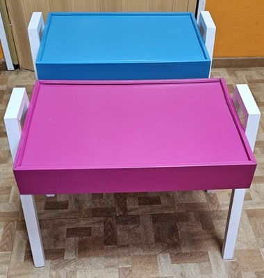 Kaffeetisch Beistelltisch Tablett Tische Arslan Plast Pink Blau