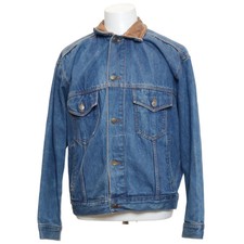 Marlboro Country Store, Jeansjacke, Herren, Größe: M, Blau, Baumwolle/Leder #S4P