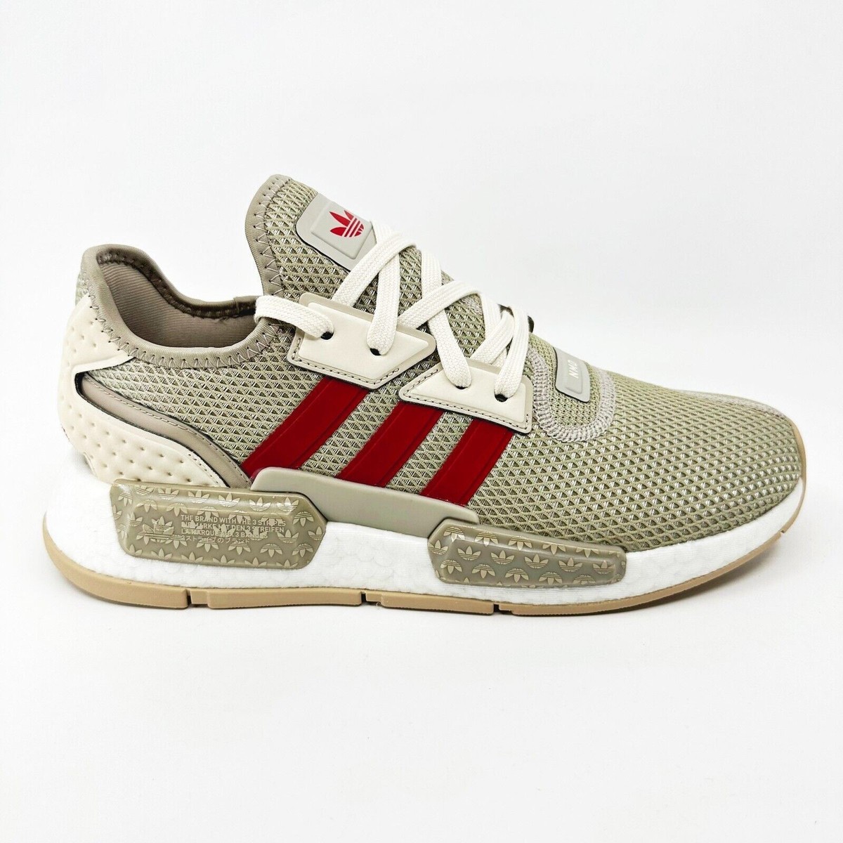 Adidas Originals NMD G1 Gym Beige Red Mens Running Shoes  display picture 1