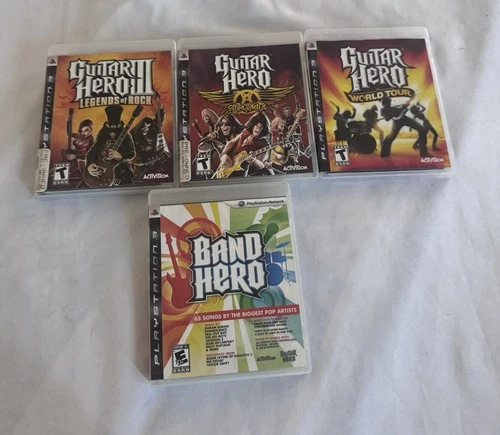 New ListingGuitar Hero Lot Of 4 Games PlayStation 3 PS3