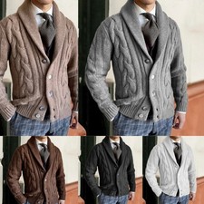 Men's Knitted Cardigan Formal Business Party Prom Autumn Winter Sweater