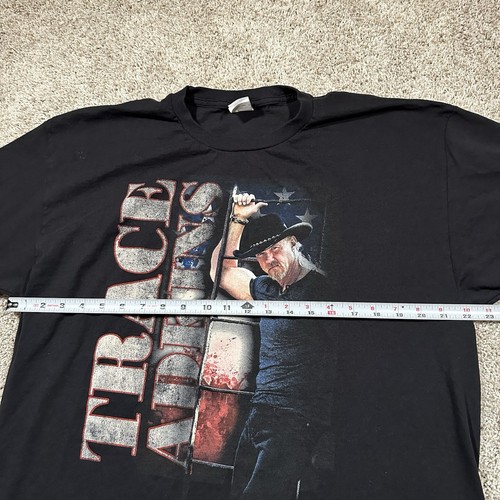 Trace Adkins Tour Shirt XL schwarz Country Musik Konzert T-Shirt USA Flagge Grafik - Bild 5 von 7