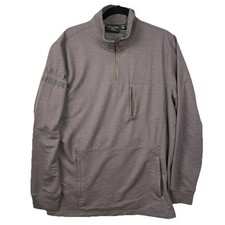 Harley Davidson Sweatshirt Men  s Large Traveler Tactical 1/4 Zip Gray Tech Rider