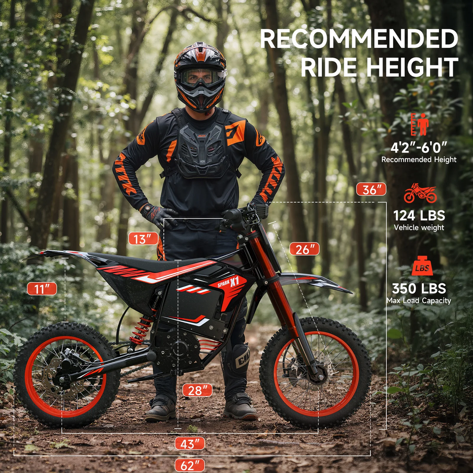 [3600W Electric Off-road Motorcycle]60V23.4AH Maximum speed 70 miles ...