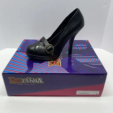 Funtaisma Heel Shoes Womens Size 9 Black Cream Buckle Fun Dress Shoe NEW