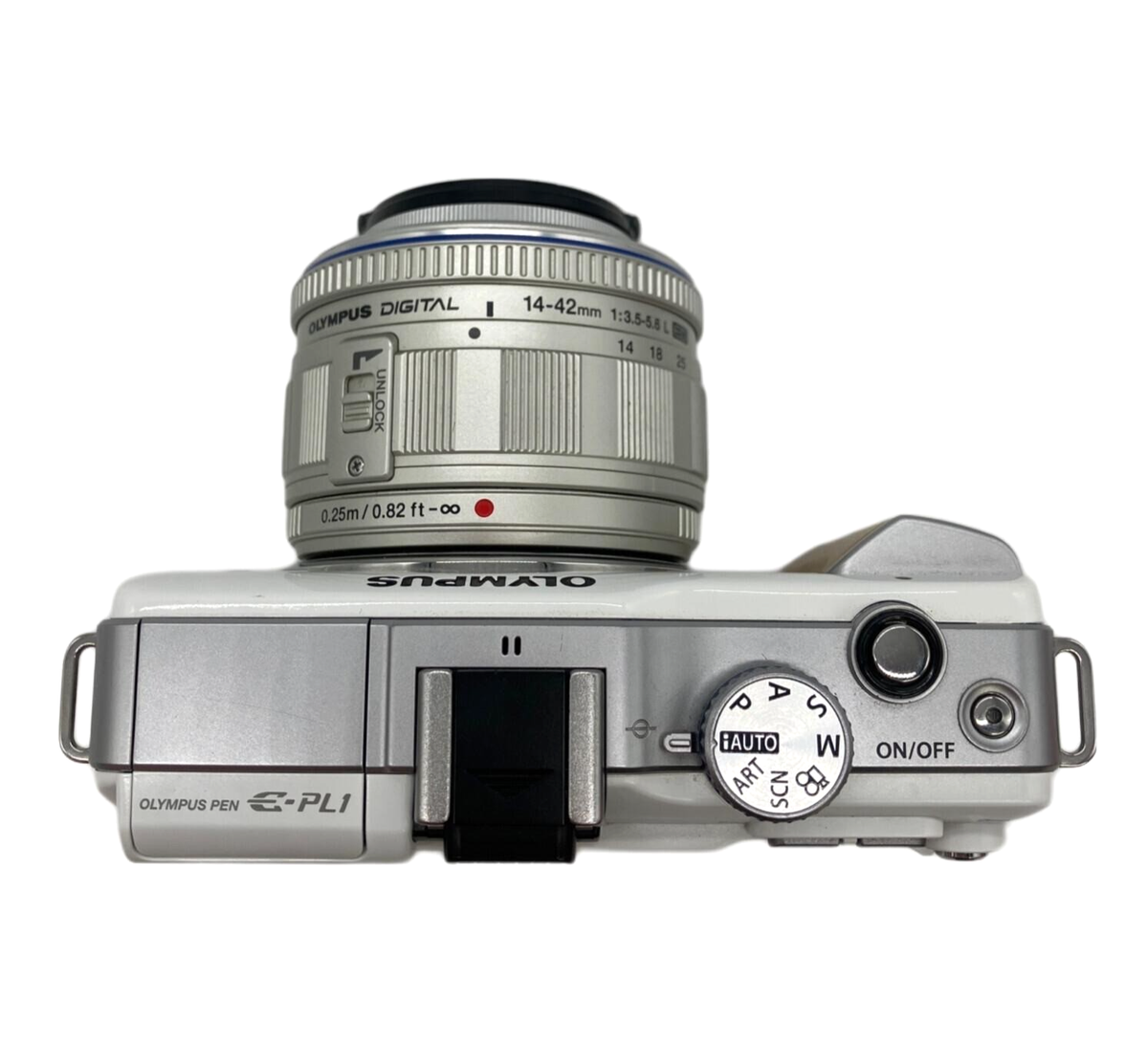 Olympus PEN E-PL1 White Mirrorless SLR Camera Tested w/ Lens