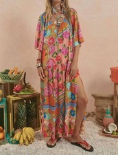 Spell Aphrodite Floral Gown Rose