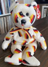 Rare TY Beanie Babies Deutschland the bear 2004 Black nose