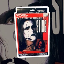VTG Paper Magic Group  Halloween WCW The Official Makeup and Wig Kit Sting 1998