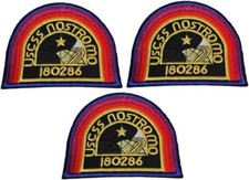 Alien Movie USCSS Nostromo 180286 3" Tall Embroidered Iron on Patch Set of 3
