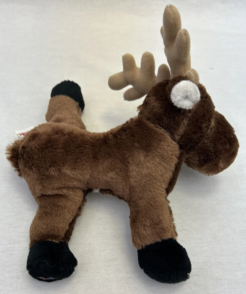 Brinquedo de pelúcia Ganz renas macio animal de estimação 9" marrom branco Webkinz sem código - Imagem 3 de 4