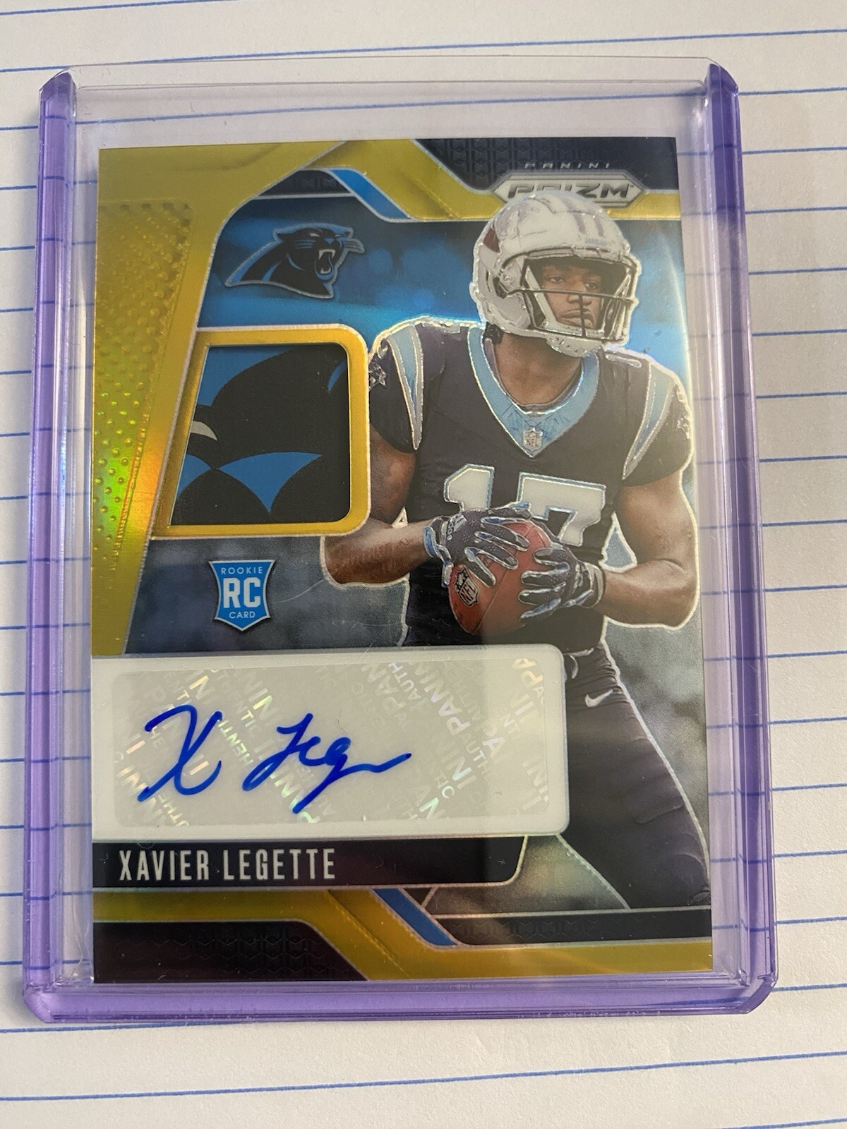2024 Panini Prizm Gold Prizm RC XAVIER LEGETTE /10 Auto Patch Panthers SSP