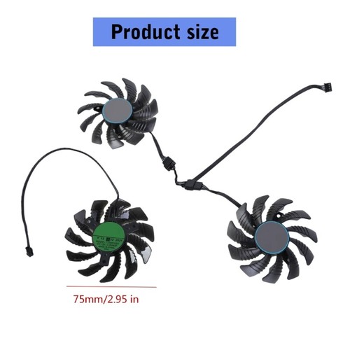 75mm CF9010U12D 4Pin VGA Fan Graphics Card Cooling Fan for 3060Ti 3070 3070Ti - Afbeelding 8 van 8