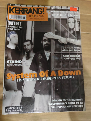 Kerrang! 859 SYSTEM OF A DOWN/Iggy Pop/Staind/Goldfinger/Dry Kill Logic/Foetus
