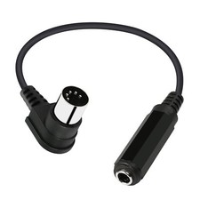 PNGKNYOCN Right Angle DIN 5 Pin to 6.35mm Cable 90 Degree MIDI Male 1/4"...