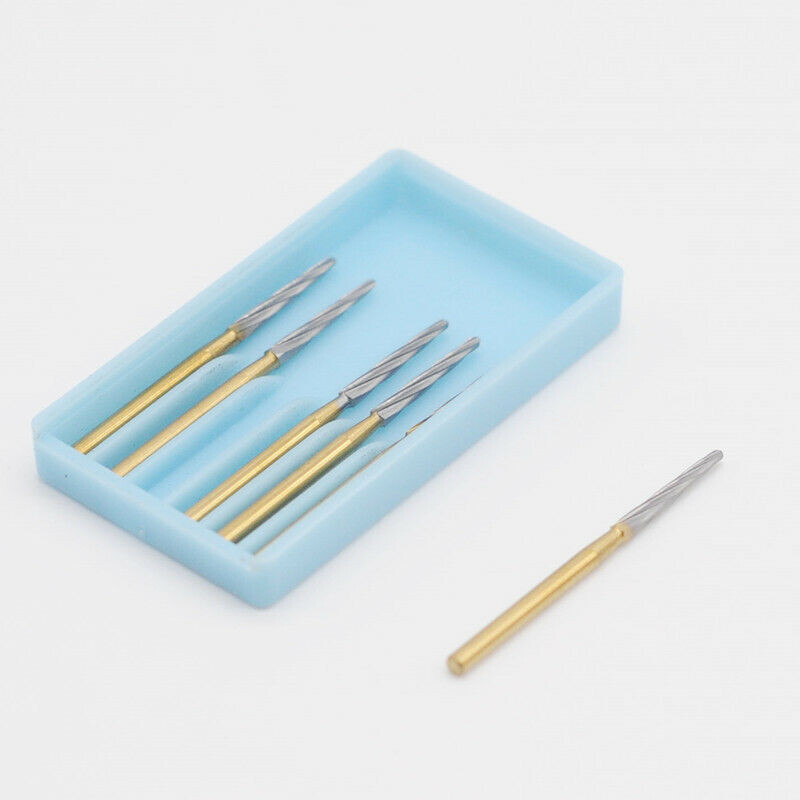 6-Piece Dental Endo Z Carbide Drill Set - Bone Cutters Surgical Tungsten FG Bur 23mm For Root Canal