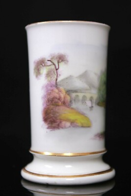 Coalport Zahnstocherhalter River View H8cm um 1860