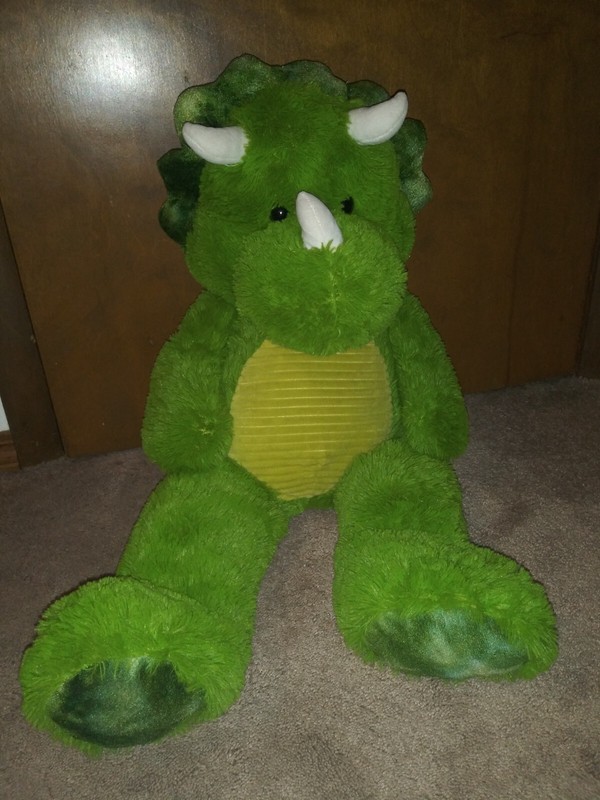 Triceratops Dinosaur Stuffed Toy * Large Size * Excellent Pre-Owned Condition!