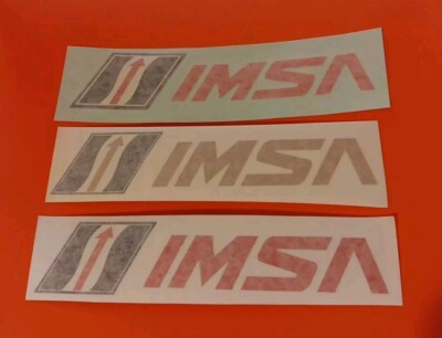 IMSA Decal Lot 50th Anniversary Gold W/2 Original Small/Large Rolex 24 Daytona 