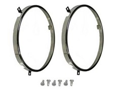 1974-81 Camaro More Headlight Sealed Beam Retaining Rings With Screws 1974-81 Camaro More Headlight Sealed Beam Retaining Rings With Screws