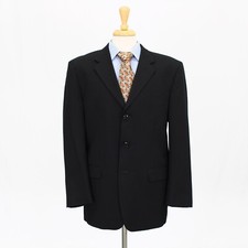 Jones New York 42R Gray Sport Coat Blazer Jacket Solid 3B Wool