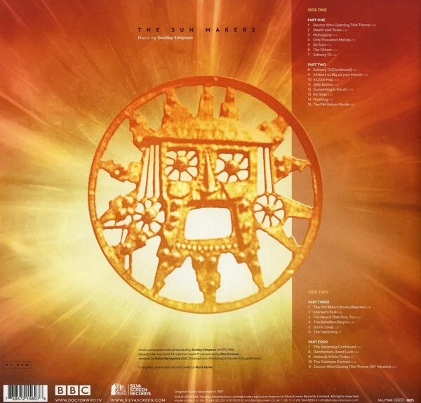 DOCTOR WHO-THE SUN MAKERS  ORANGE LP) -OST-ORIGINAL SOUNDTRACK TV VINYL LP NEU - Bild 1 von 1