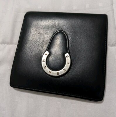 Lot 2pcs AUTH GIVENCHY VINTAGE BI-FOLD LEATHER LONG And SHORT