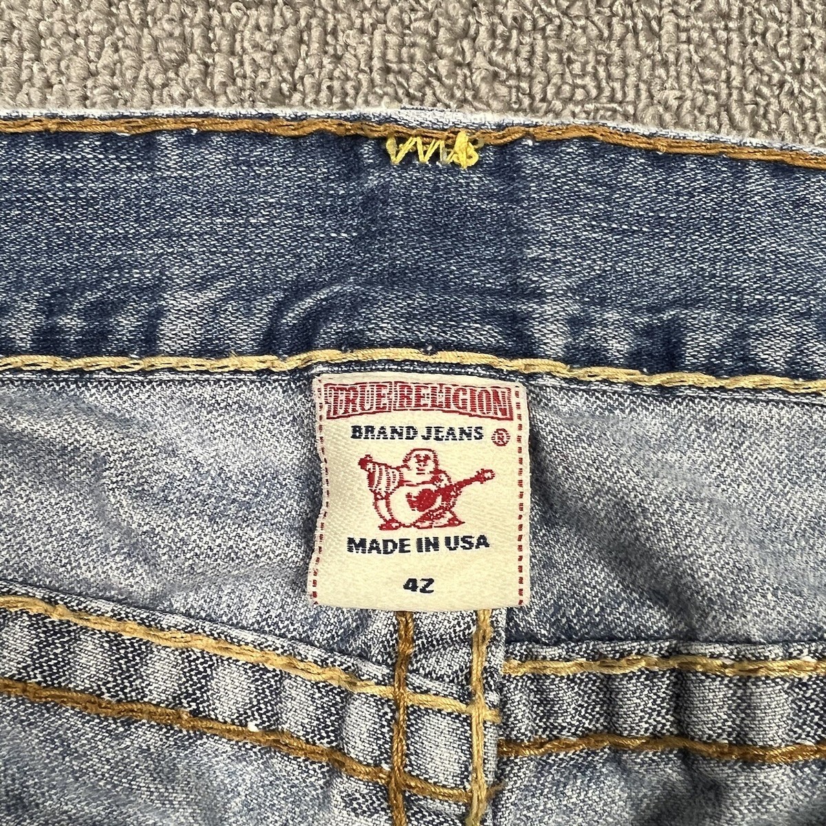Vintage True Religion Denim Jeans Ricky Super T Men's 42x28 Vintage True Religion Denim Jeans Ricky Super T Men's 42x28