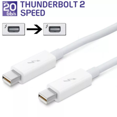 Thunderbolt 2 Kabel 20Gbps Stecker auf TB2 Für Apple Macbook Air Mini Imac 1m 